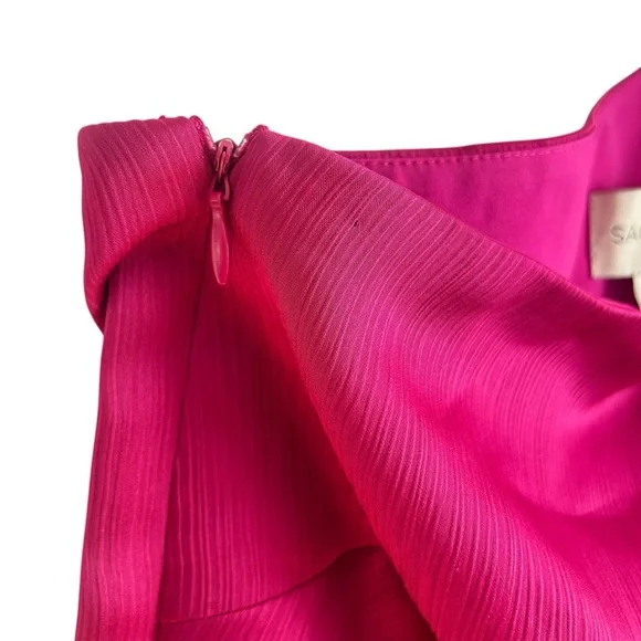 Sachin & Babi Chelsea One-Shoulder Gown – Dragonfruit – Size 8 NEW! - Picture 4 of 12